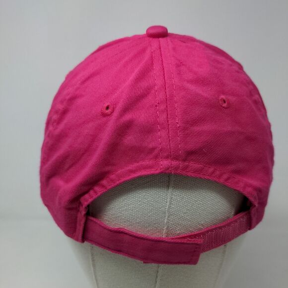 Perrin Women's Strapback Hat Pink Embroidered Northwoods Minnesota Logo Cotton - Picture 5 of 7